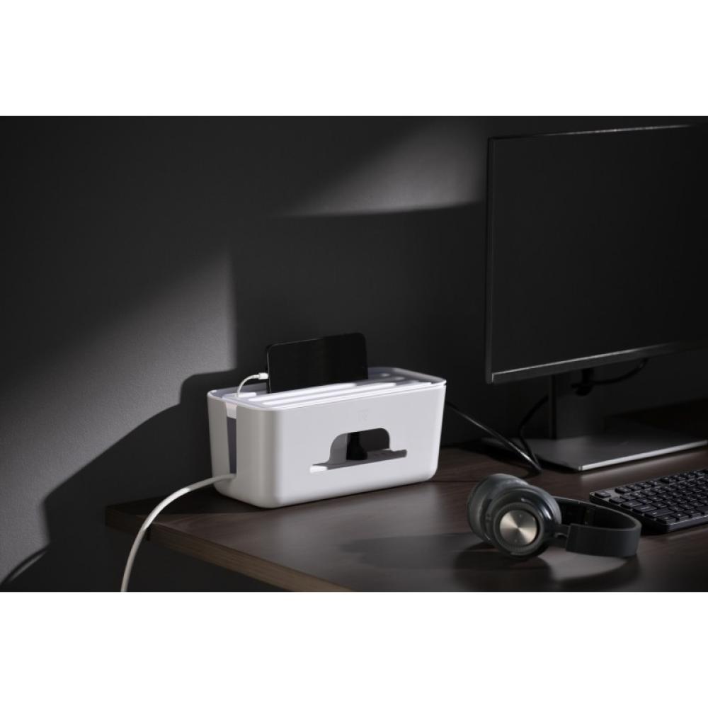Ewent - EW1569 organizador de cables Universal Caja de cables Blanco 1 pieza(s)