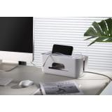 Ewent - EW1569 organizador de cables Universal Caja de cables Blanco 1 pieza(s)