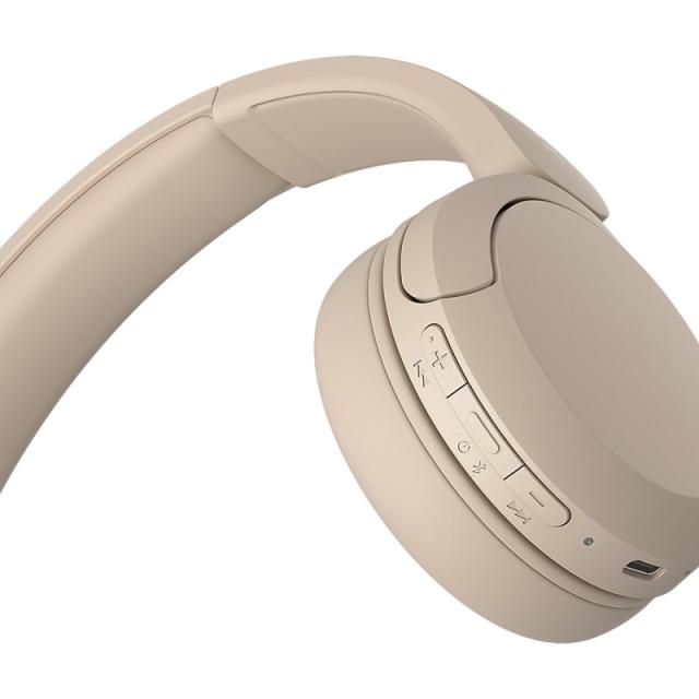 Sony - WH-CH520 Auriculares Inalámbrico Diadema Llamadas/Música USB Tipo C Bluetooth Base de carga Crema de color