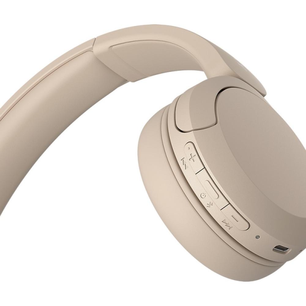 Sony - WH-CH520 Auriculares Inalámbrico Diadema Llamadas/Música USB Tipo C Bluetooth Base de carga Crema de color