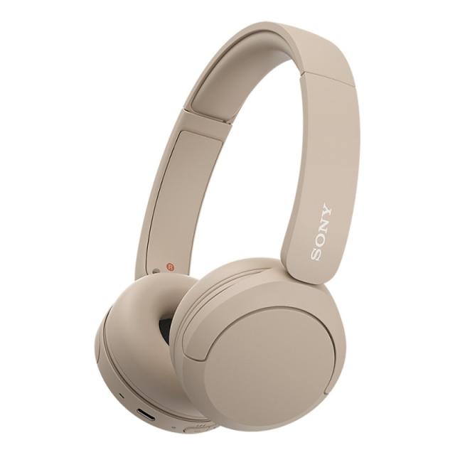 Sony - WH-CH520 Auriculares Inalámbrico Diadema Llamadas/Música USB Tipo C Bluetooth Base de carga Crema de color