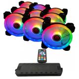 TALIUS - TAL-PACK09-BLK sistema de refrigeración para ordenador Carcasa del ordenador Refrigerador de aire 12 cm Negro 9 pieza(s