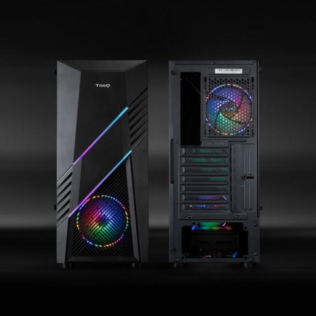 TooQ - Caja Semitorre Gaming TQGCC102-B “BIOHAZARD” Negra