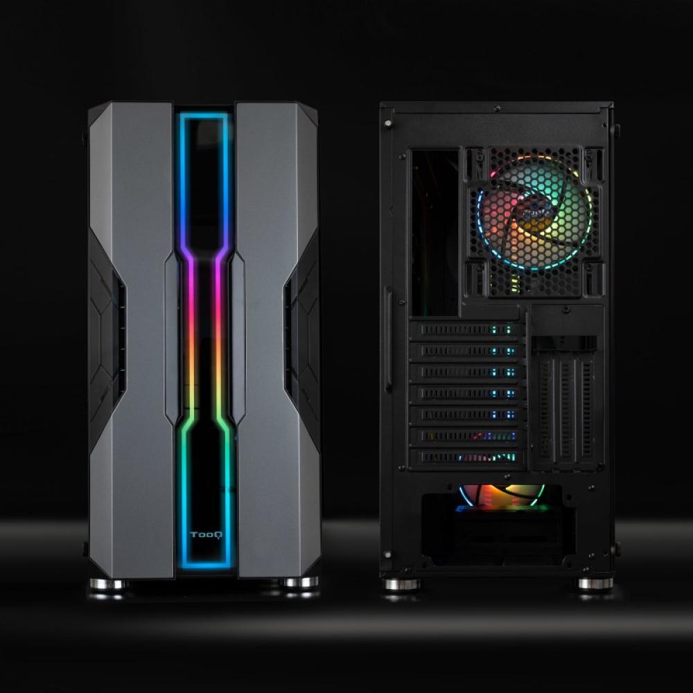 TooQ - Caja Semitorre Gaming TQGCC103-B “NIGHTCITY” Negra