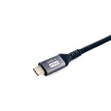 Equip - 128381 Cable USB 4 Gen 3 C a C, M/M, 1,2m, PD3.1 240W, 8K/60Hz, 40Gbps, Negro