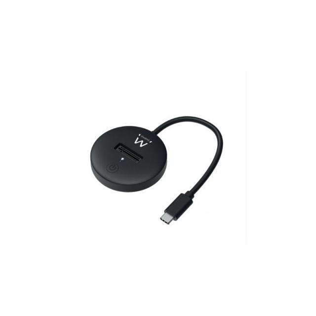 Ewent - EW7013 base de conexión para disco duro USB 3.2 Gen 2 (3.1 Gen 2) Type-C