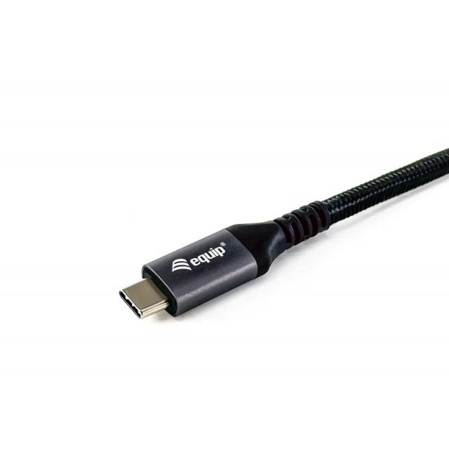 Equip - 128382 Cable USB4 Gen 2x2 C a C, M/M, 2,0 m, PD 100 W, 4K/60 Hz, 20 Gbps, negro