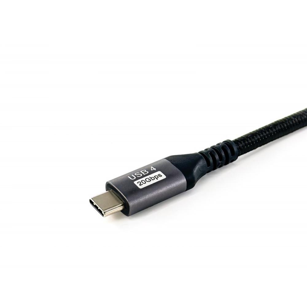 Equip - 128382 Cable USB4 Gen 2x2 C a C, M/M, 2,0 m, PD 100 W, 4K/60 Hz, 20 Gbps, negro