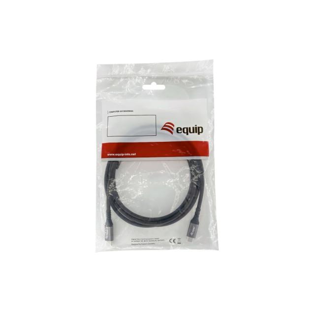 Equip - 128382 Cable USB4 Gen 2x2 C a C, M/M, 2,0 m, PD 100 W, 4K/60 Hz, 20 Gbps, negro