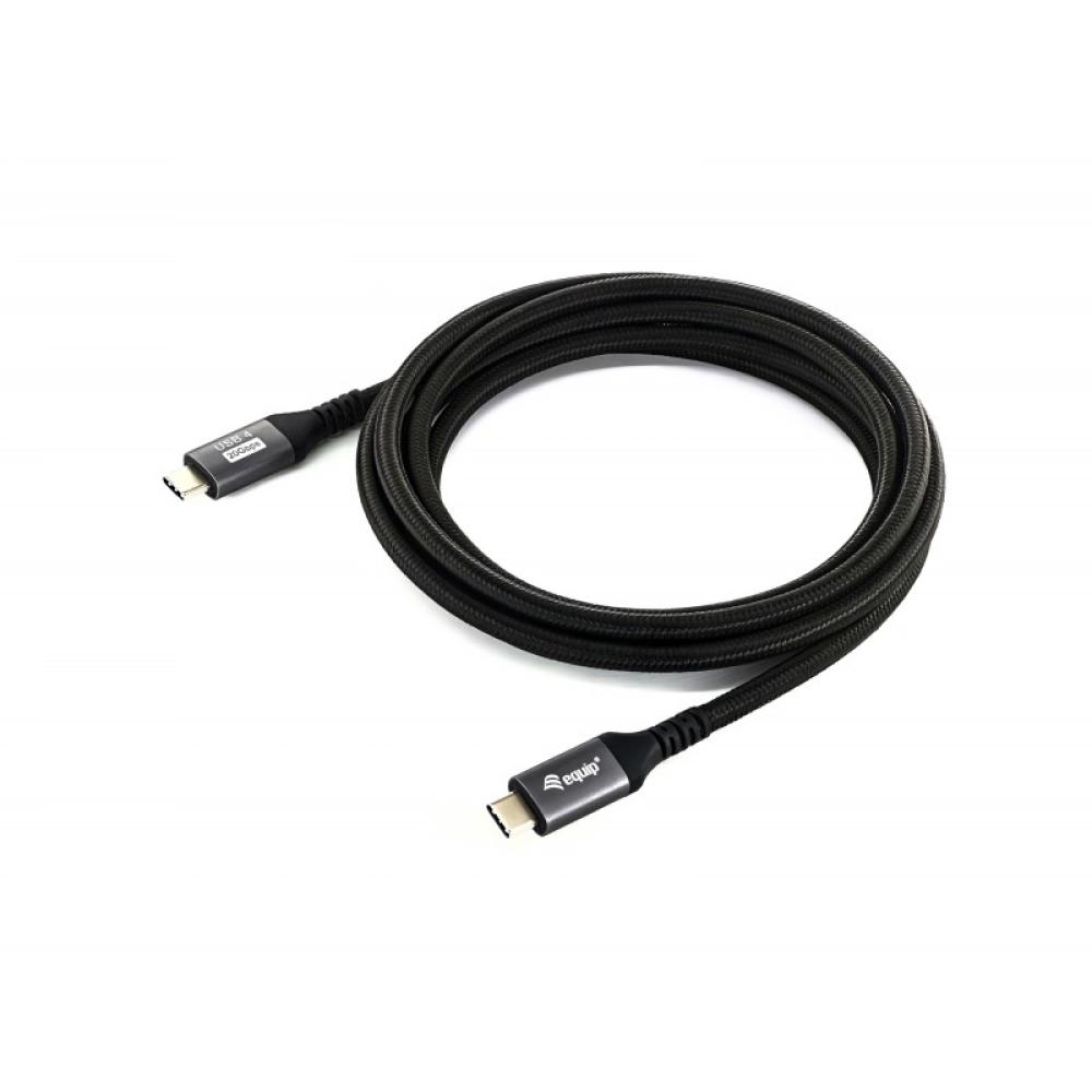 Equip - 128382 Cable USB4 Gen 2x2 C a C, M/M, 2,0 m, PD 100 W, 4K/60 Hz, 20 Gbps, negro