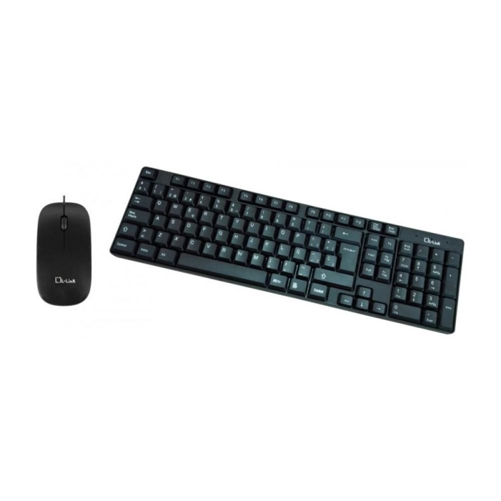 L-Link - LL-KB-816-COMBO teclado USB Español Negro