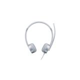 Lenovo - 100 Stereo Analogue Headset Auriculares Oficina/Centro de llamadas Plata