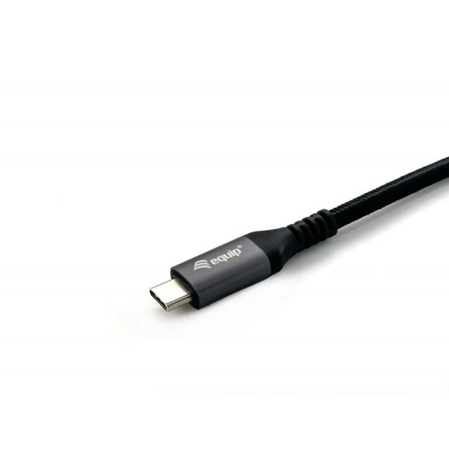 Equip - 128371 Cable de extensión USB 3.2 Gen 2 C a C, M/F, 1,0m, 4K/60Hz, 10Gbps, Negro