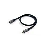 Equip - 128371 Cable de extensión USB 3.2 Gen 2 C a C, M/F, 1,0m, 4K/60Hz, 10Gbps, Negro