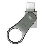 Silicon Power - Mobile C80 unidad flash USB 128 GB USB Type-A / USB Type-C 3.2 Gen 1 (3.1 Gen 1) Titanio