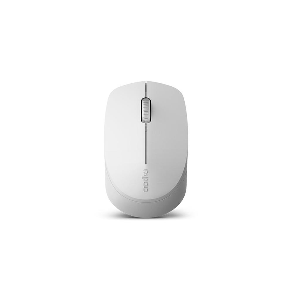 Rapoo - M100 Silent ratón Oficina Ambidextro RF Wireless + Bluetooth Óptico 1300 DPI