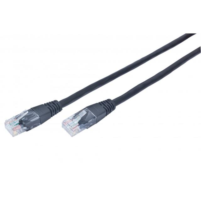 Gembird - Patch Cord Cat.5e UTP 0.25m cable de red Negro 0,25 m Cat5e U/UTP (UTP)
