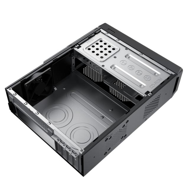 UNYKAch - Caja Ordenador Micro ATX UK2011 Con Fuente de Alimentación SFX de 450W incluida, 2 Conectores USB 3.0 y 2 Conectores T