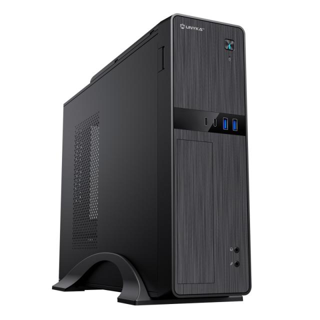 UNYKAch - Caja Ordenador Micro ATX UK2011 Con Fuente de Alimentación SFX de 450W incluida, 2 Conectores USB 3.0 y 2 Conectores T