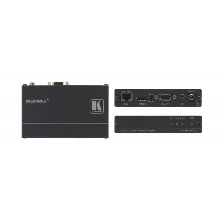 Kramer Electronics - TP-580TXR extensor audio/video Transmisor de señales AV Negro