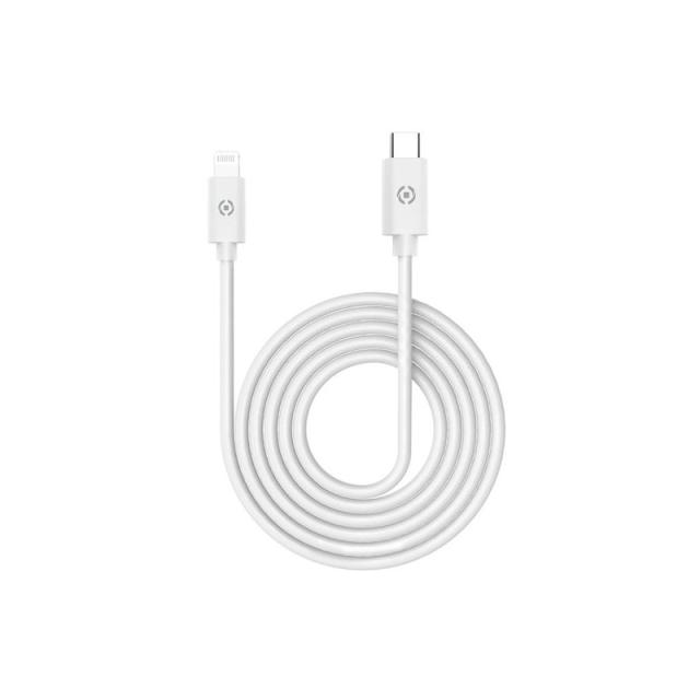 Celly - USBLIGHTC2MWH cable de conector Lightning 2 m Blanco