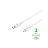 Celly - USBLIGHTC2MWH cable de conector Lightning 2 m Blanco