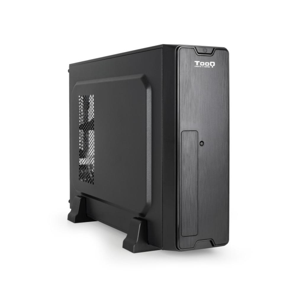 TooQ - Caja Slim Micro-ATX TQC-3007U3C-B, Negra