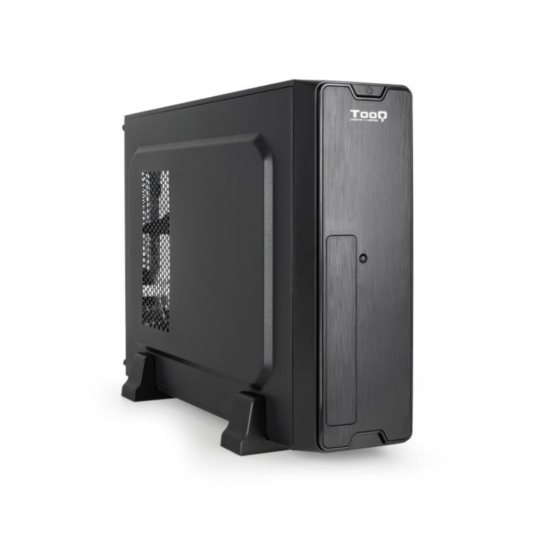 TooQ - Caja Slim Micro-ATX TQC-3007U3C-B, Negra