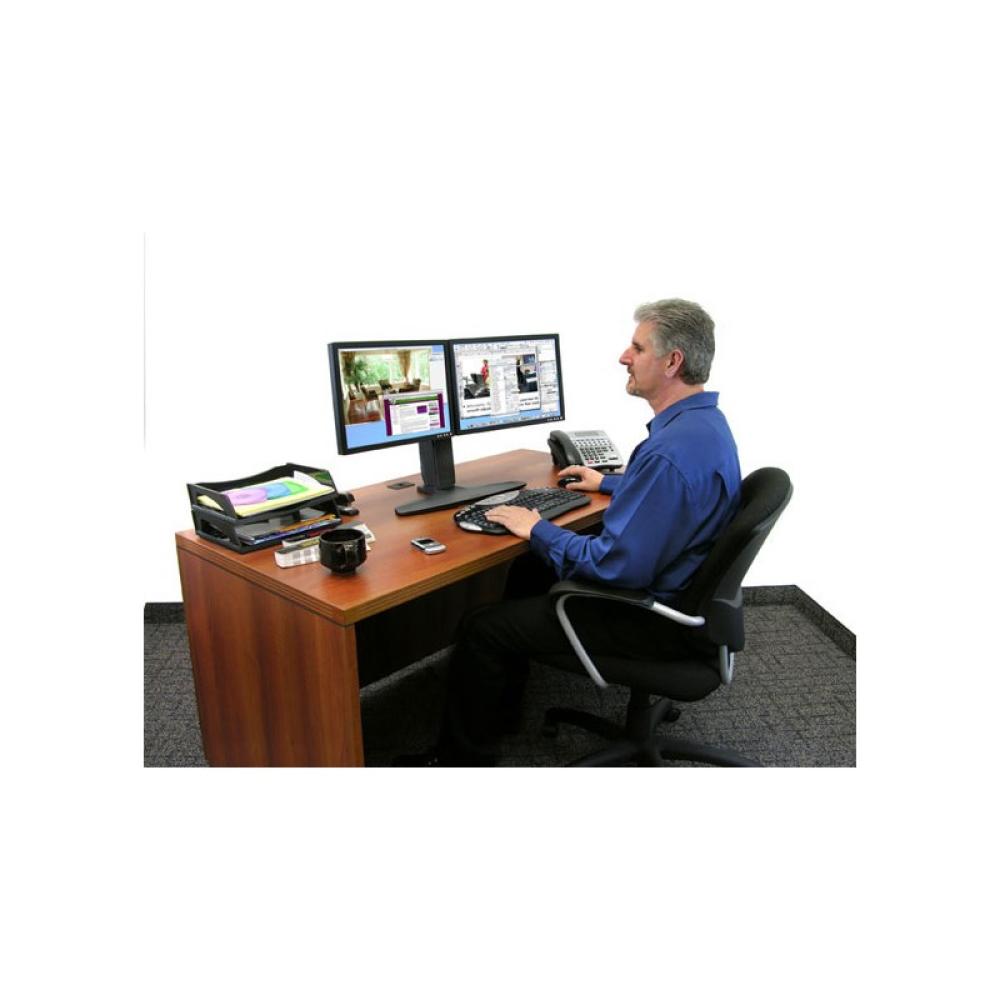 Ergotron - Neo Flex Dual Monitor Lift Stand 62,2 cm (24.5") Escritorio Negro