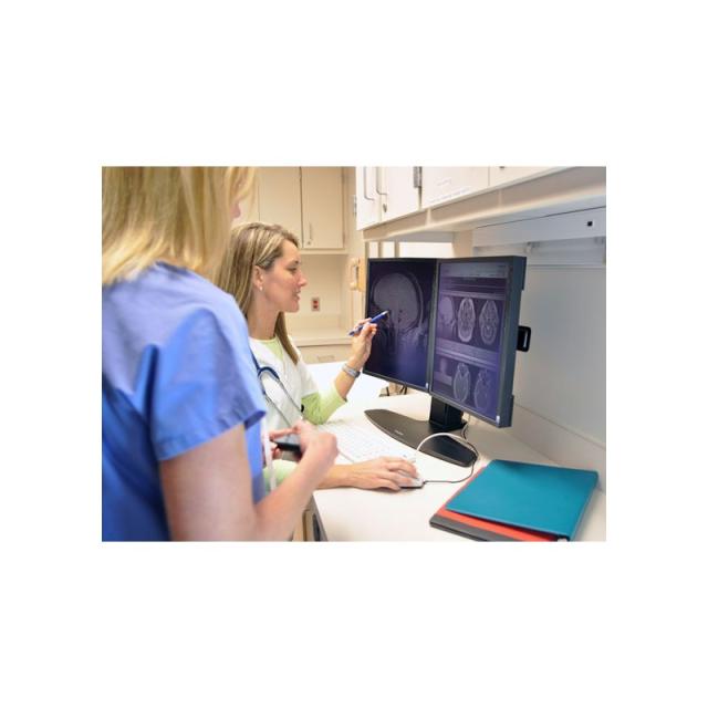 Ergotron - Neo Flex Dual Monitor Lift Stand 62,2 cm (24.5") Escritorio Negro