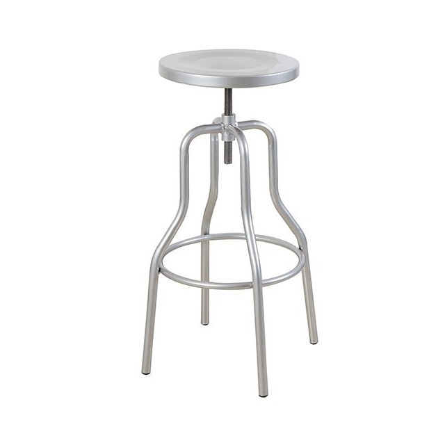 Taburete TRACIA, diseÃ±o, metal, plateado
