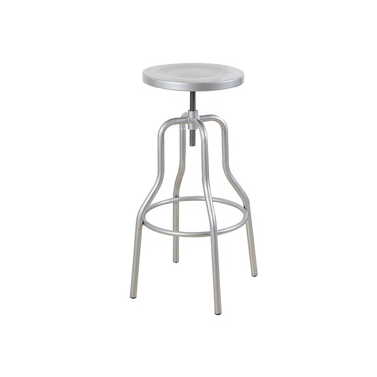 Taburete TRACIA, diseÃ±o, metal, plateado