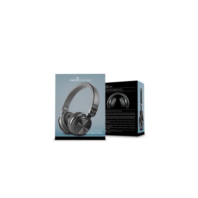Energy Sistem - DJ2 Auriculares Diadema Conector de 3,5 mm Negro