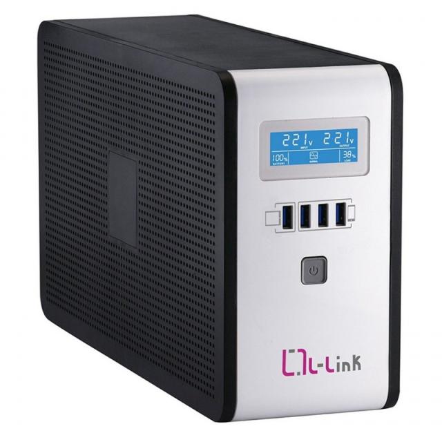 L-Link - LL-7716 sistema de alimentación ininterrumpida (UPS) Línea interactiva 1,6 kVA 900 W 2 salidas AC