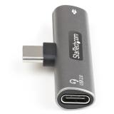 StarTech.com - Adaptador de Audio y Carga USB-C - Adaptador de Audio USB Tipo C con USB-C para Auriculares con Micrófono y Pass