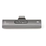 StarTech.com - Adaptador de Audio y Carga USB-C - Adaptador de Audio USB Tipo C con USB-C para Auriculares con Micrófono y Pass