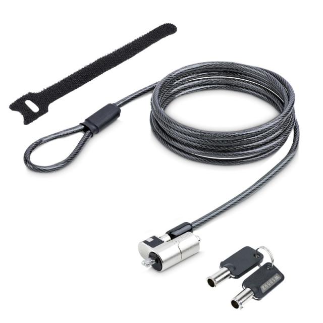 StarTech.com - NANOK-LAPTOP-LOCK cable antirrobo Negro, Plata 2 m