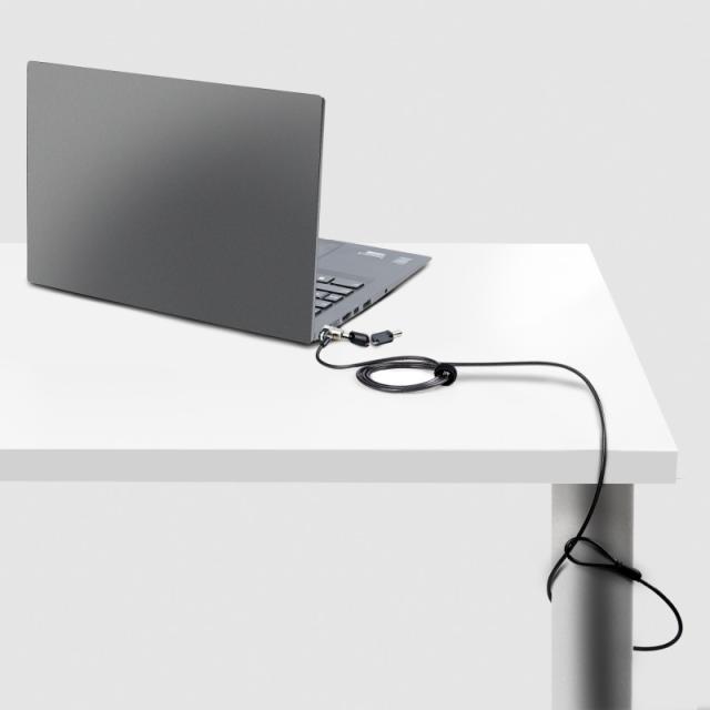 StarTech.com - NANOK-LAPTOP-LOCK cable antirrobo Negro, Plata 2 m