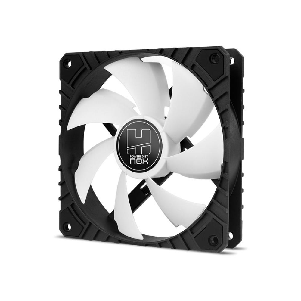 NOX - Hummer H-FAN PRO Carcasa del ordenador Ventilador 12 cm Negro, Blanco