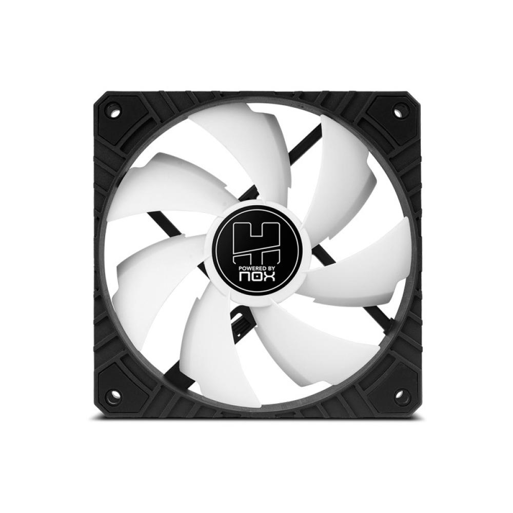 NOX - Hummer H-FAN PRO Carcasa del ordenador Ventilador 12 cm Negro, Blanco