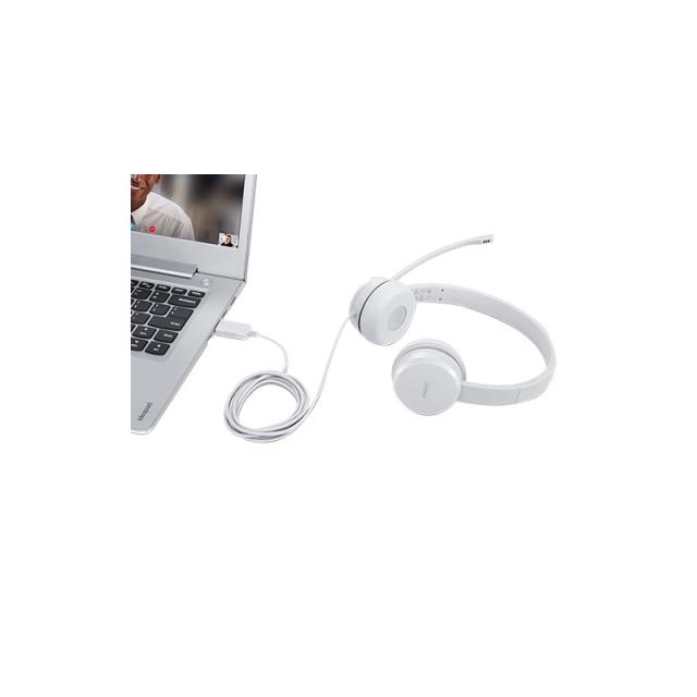 Lenovo - GXD1E71385 auricular y casco Auriculares Alámbrico Muñeca Llamadas/Música USB tipo A Gris