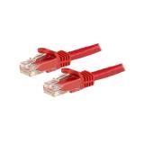 StarTech.com - Cable de Red Ethernet Cat6 Snagless de 3m Rojo - Cable Patch RJ45 UTP