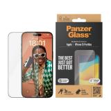 PanzerGlass - Screen Protector iPhone 15 Pro Max / Ultra-Wide Fit w. EasyAligner Protector de pantalla Apple 1 pieza(s)