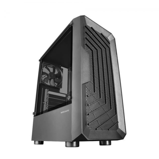Mars Gaming - MC-2000, Caja Semitorre ATX, Ventana Lateral Completa, Diseño Frontal Mesh, 1x Ventilador Ultra-silencioso FDB 120