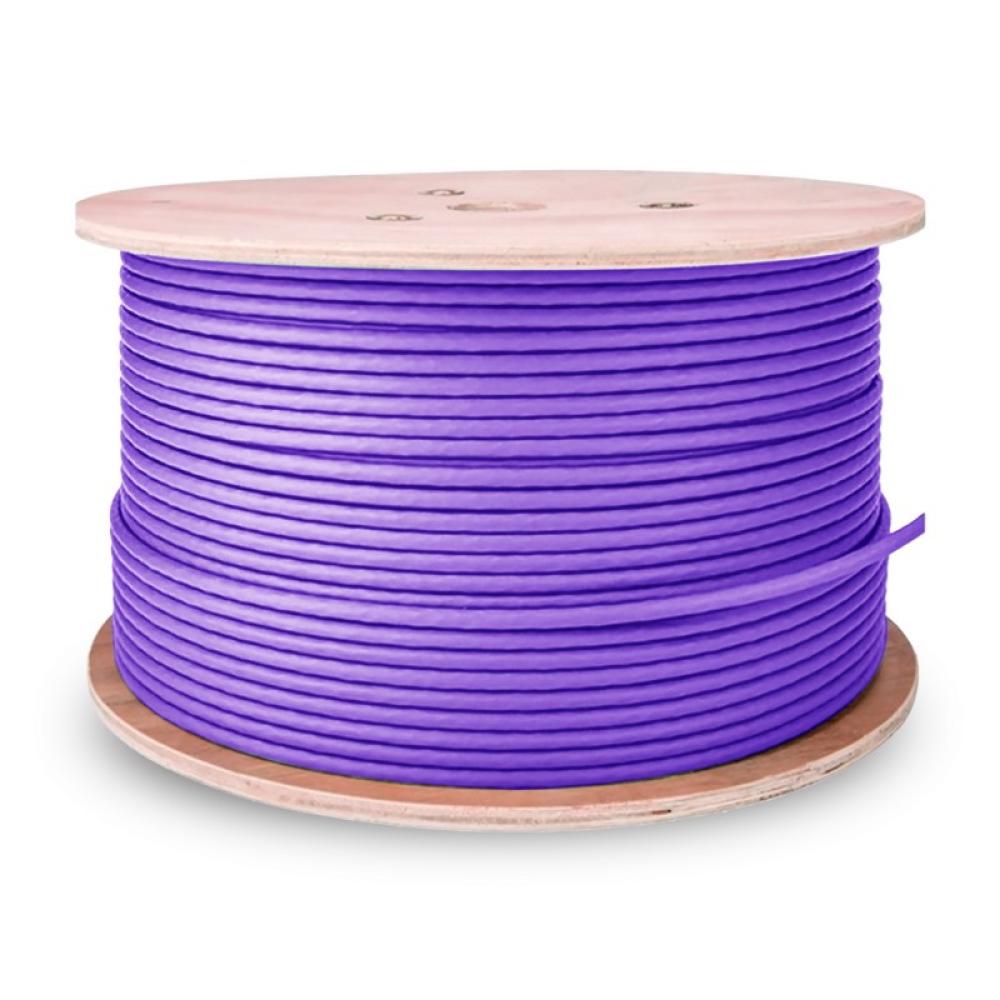 AISENS - Cable de Red RJ45 LSZH Cat.6 UTP Rigido AWG23 CCA (Aleacion), Violeta, 305M