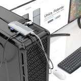 AISENS - USB-C Dock 12 En 1, USB-C A 2xHDMI, 1xRJ45, 3xUSB-A, 2xUSB-C, 1xUSB-C PD, 1xAudio, 1xSD, 1xMicro SD, Gris, 30cm