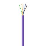 AISENS - Cable de Red RJ45 LSZH Cat.6 UTP Rigido AWG23 CCA (Aleacion), Violeta, 100M
