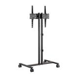 AISENS - Soporte de Suelo ECO con Rueda para Monitor/Tv 35Kg de 32-55, Negro