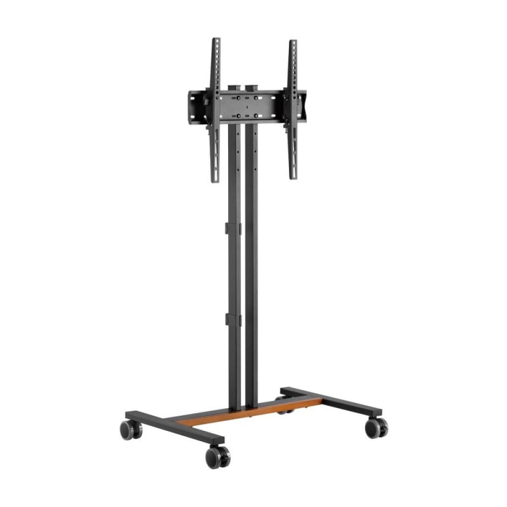 AISENS - Soporte de Suelo ECO con Rueda para Monitor/Tv 35Kg de 32-55, Negro