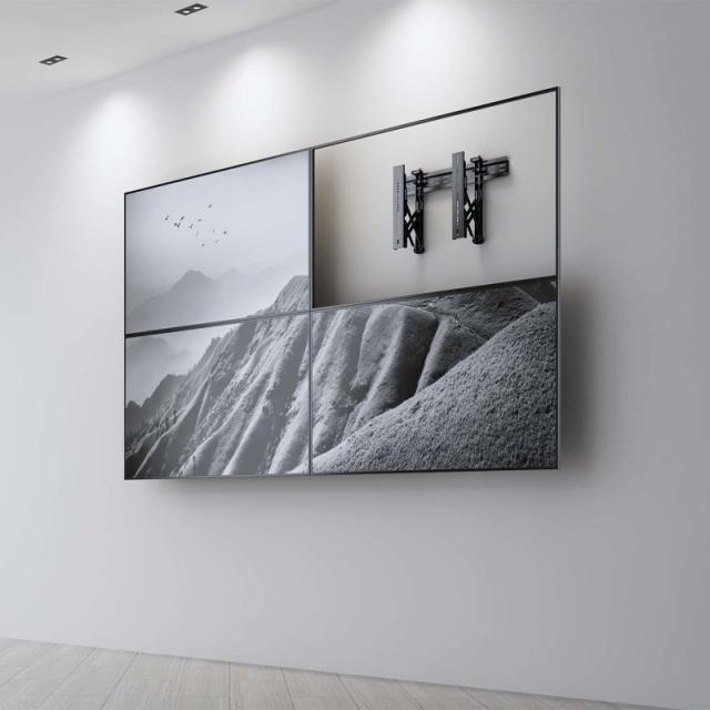 AISENS - Soporte para Videowall Nivelable y Función Pop-Out para TV 45Kg de 37-70, Negro